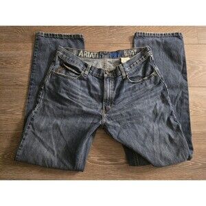 Ariat Jeans Men’s 34x34 M2 Traditional Relaxed Boot Cut Denim Pants Western Fit